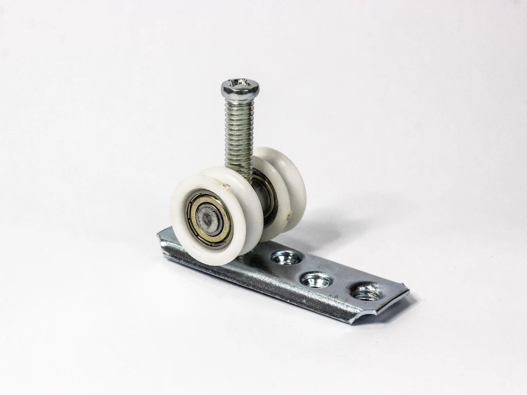 Roldana Côncava 2 rodas com Base Reta 25 mm