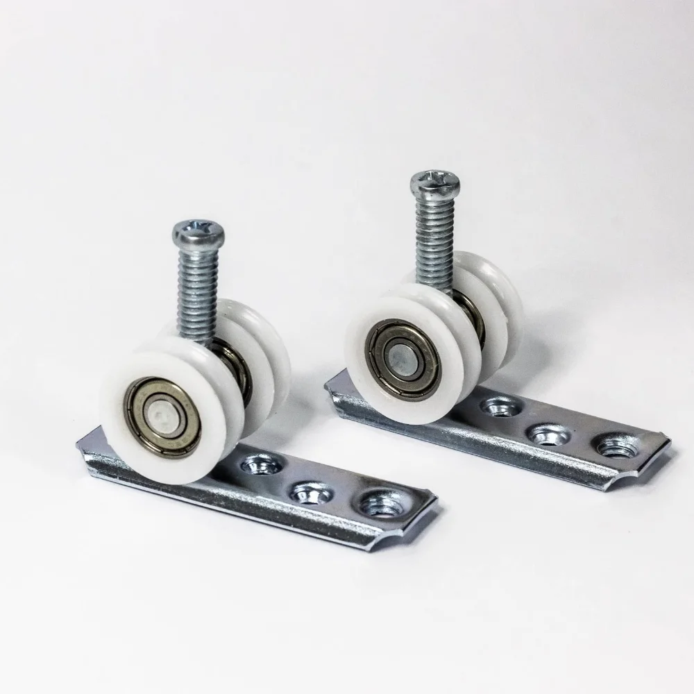 Roldana Côncava 2 Rodas Base Reta com Rolamento