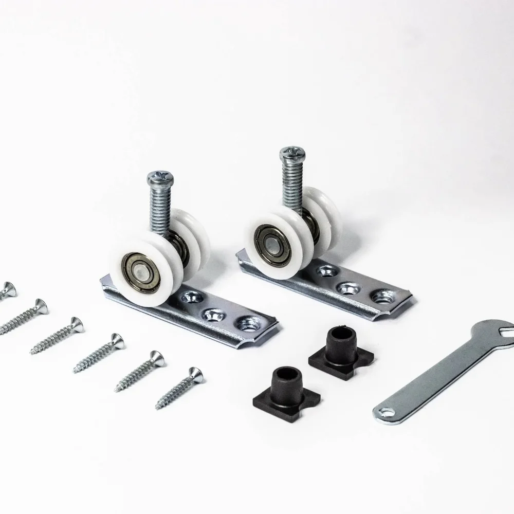 Roldana Côncava 2 Rodas Base Reta com Rolamento