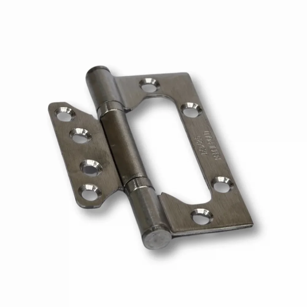 Dobradi&ccedil;a Sobrepor Inox com Rolamento Escovado